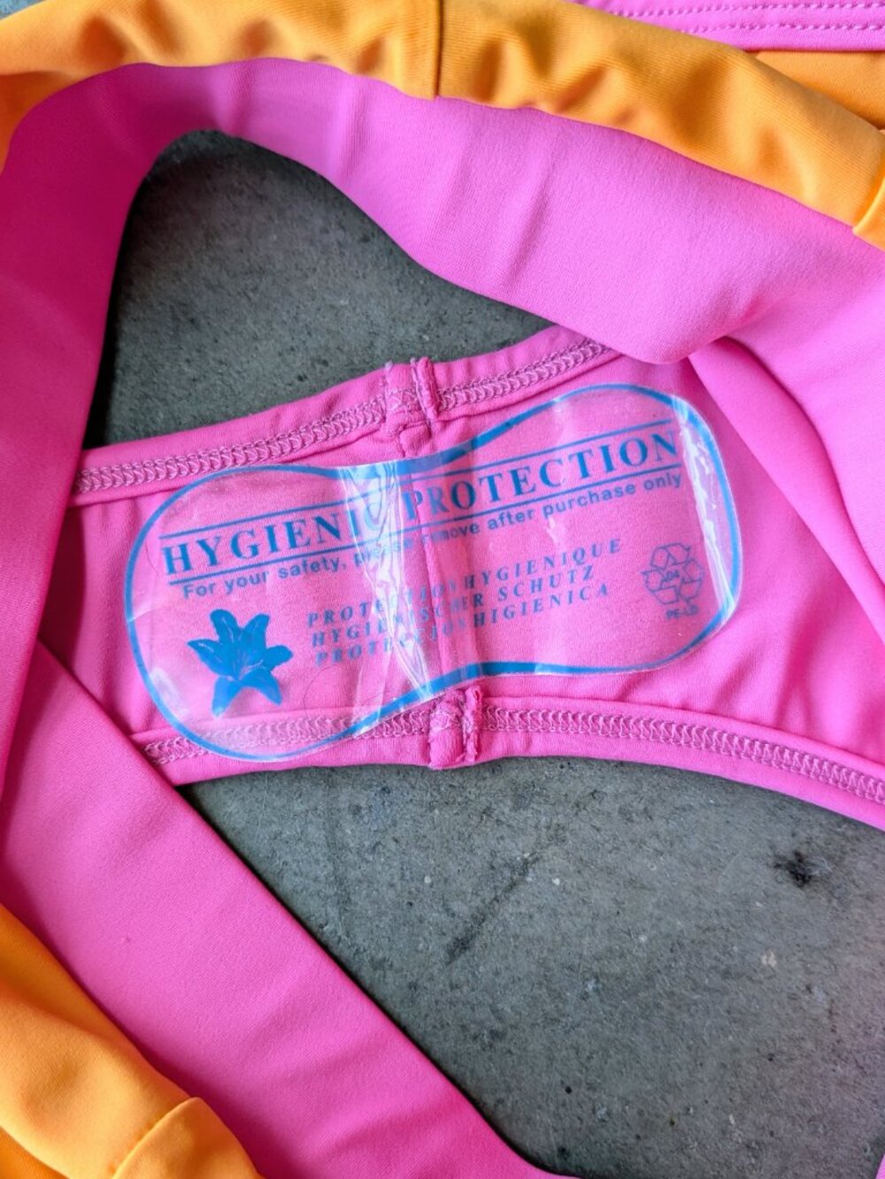 93 Play Street Logan Crossover Dreamsicle Pink Orange Bikini Bottoms NWOT large - Picture 5 of 6